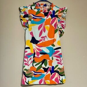 JODIFL Multicolor Abstract Patterned Dress